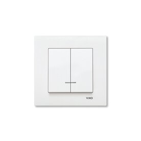 Serieschakelaar met controlelamp 90960050 Karre Wit 