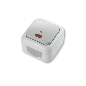 Wisselschakelaar met controlelamp 90555563 Palmiye Grijs 