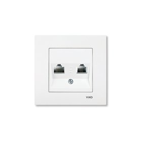 Data Cat6e en Cat3 inbouwdoos 90960081 Karre Wit 