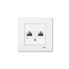 Data 2x Cat6e inbouwdoos 90960079 Karre Wit 